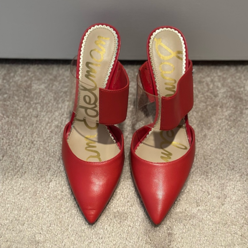 NWOT! Sam Edelman Red Pointed Toe Heels
